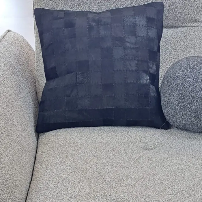 Elegant leather pillow decor