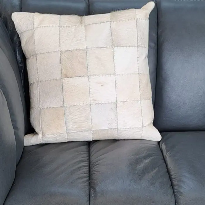 Luxury leather cushions