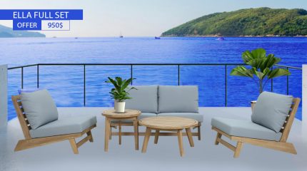 Elevate your space with outdoor sets- a perfect bend of style, comfort, and durability. Explore Ella outdoor furniture living excellence.