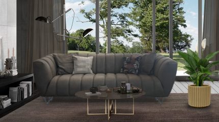 Home is where the heart is, and your heart will be on this grey sofa! It will add modernity, check or visit us .One of the best furniture stores in Lebanon.