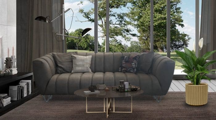 Home is where the heart is, and your heart will be on this grey sofa! It will add modernity, check or visit us .One of the best furniture stores in Lebanon.