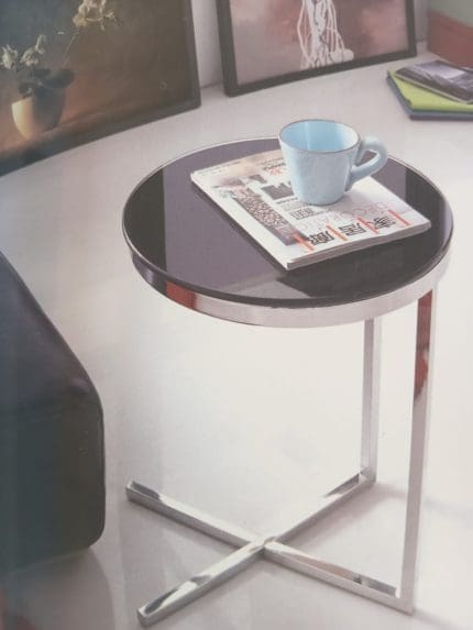 CHROME END TABLE